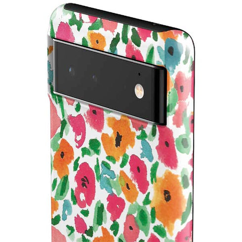 Bouffants and Broken Hearts Watercolor Floral Google Pixel 6 Case